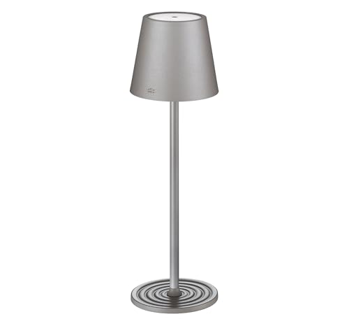CILIO LED-Tischlampe SOLE, grau, dimmbare LED-Lampe mit Touch-Sensor und Memory-Funktion, ideal für Innen- und Außenbereiche, mit USB-C Kabel, Höhe 35 cm, Ø 11 cm CILIO LED-Tischlampe SOLE, grau, dimmbare LED-Lampe mit Touch-Sensor und Memory-Funktion, ideal für Innen- und Außenbereiche, mit USB-C Kabel, Höhe 35 cm, Ø 11 cm von Cilio