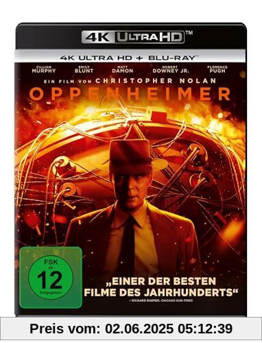 Oppenheimer [4K Ultra HD] + [Blu-ray 2D] von Cillian Murphy