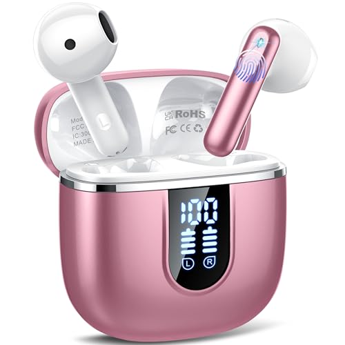 Bluetooth Kopfhörer, 2025 In Ear Kopfhörer Kabellos Bluetooth 5.4 mit 4 ENC Noise Cancelling Mics Bluetooth Kopfhörer, 2025 In Ear Kopfhörer Kabellos Bluetooth 5.4 mit 4 ENC Noise Cancelling Mics von Cillso
