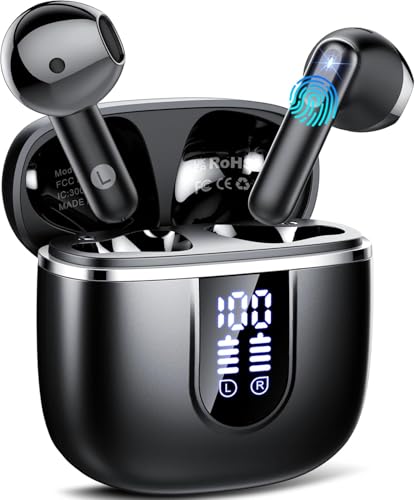 Cillso Bluetooth 5.4 In Ear Kopfhörer mit 4 ENC Noise Cancelling Mikrofon, 40Std Wireless Earbuds mit LED Anzeige USB-C, IP7 Wasserdicht für Sport Arbeit Cillso Bluetooth 5.4 In Ear Kopfhörer mit 4 ENC Noise Cancelling Mikrofon, 40Std Wireless Earbuds mit LED Anzeige USB-C, IP7 Wasserdicht für Sport Arbeit von Cillso