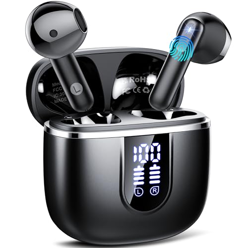 Cillso Bluetooth Kopfhörer, Bluetooth Kopfhörer, Kopfhörer Kabellos Bluetooth 5.4 In Ear Kopfhörer mit 4 Mic von Cillso