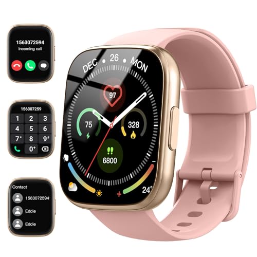 Cillso Smartwatch für Frauen und Männer mit Telefon, 1,95-Zoll-Schrittzähler-Uhr, 24-Stunden-Herzfrequenz, Oximetrie, Schlaf, IP68 wasserdicht, 110+Sportmodi Smart Watch Fitness Tracker von Cillso
