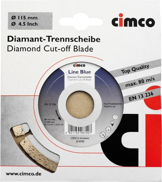 Cimco Werkzeuge Diamanttrennscheibe 208706 von Cimco Werkzeuge