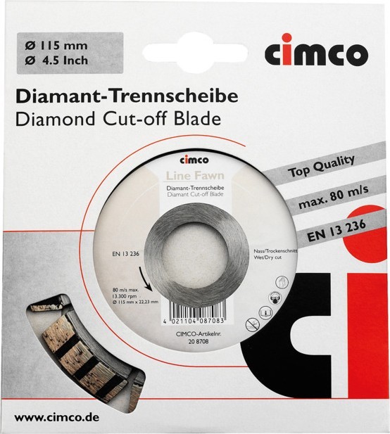 Cimco Werkzeuge Diamanttrennscheibe 208712 von Cimco Werkzeuge