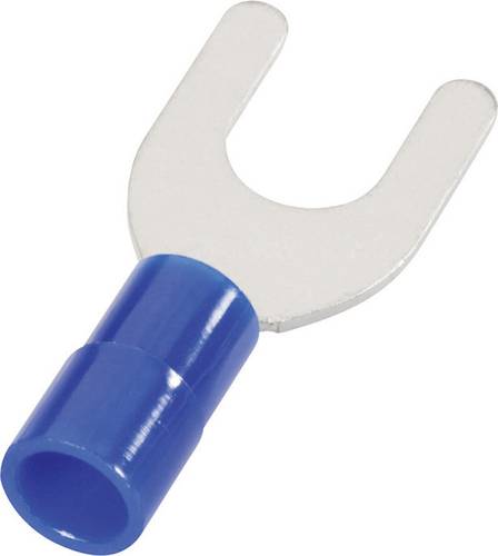 Cimco 180144 Gabelkabelschuh 1.50mm² 2.50mm² Loch-Ø=4.3mm Teilisoliert Blau von Cimco