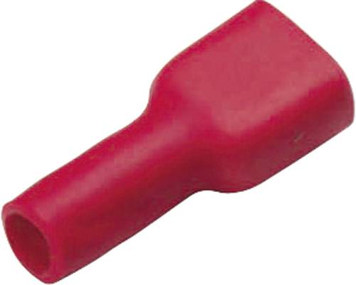 Cimco 180243 Flachsteckhülse Steckbreite: 2.8mm Steckdicke: 0.8mm 180° Vollisoliert Rot von Cimco