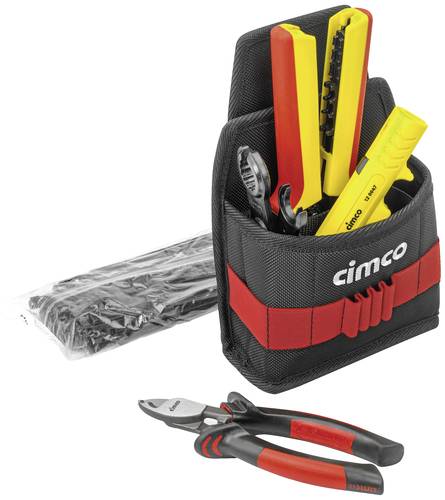 Cimco Gürteltasche Solar inkl. 5 Tlg 170475 ElektrikerInnen, HandwerkerInnen Werkzeug-Gürteltasche von Cimco