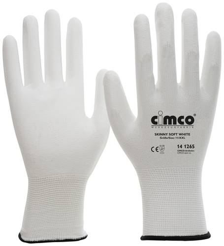 Cimco Skinny Soft White 141263 Nylon Arbeitshandschuh Größe (Handschuhe): 9, L EN 388 1 Paar von Cimco