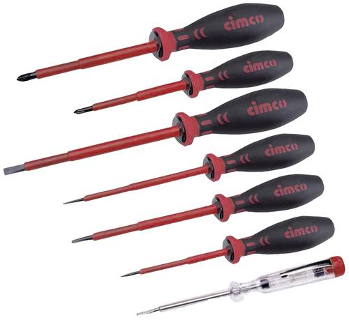 Cimco VDE Schraubendreher-Set 7teilig Schlitz, Kreuzschlitz Pozidriv Cimco VDE Schraubendreher-Set 7teilig Schlitz, Kreuzschlitz Pozidriv von Cimco