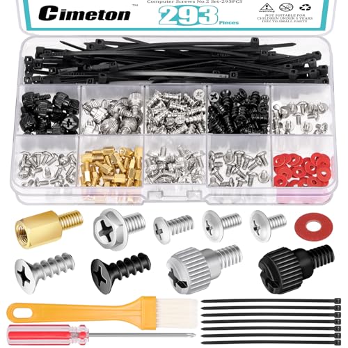 Cimeton 293Pcs Computer Screws Assortment Kit Motherboard Standoffs Screw Computer Screws Standoffs Cimeton 293Pcs Computer Screws Assortment Kit Motherboard Standoffs Screw Computer Screws Standoffs von Cimeton
