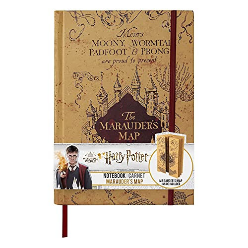 Cinereplicas Harry Potter - Notizbuch mit faltbarer Karte des Rumtreibers - Offizielle Lizenz von Cinereplicas