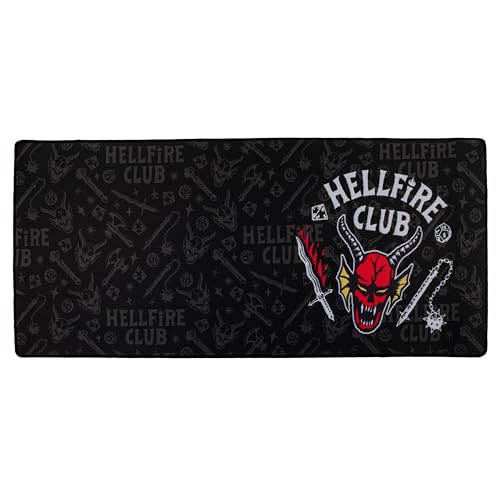 Cinereplicas Stranger Things Hellfire Club Schreibtischmatte, 80 x 35 cm, offizielles Lizenzprodukt von Cinereplicas
