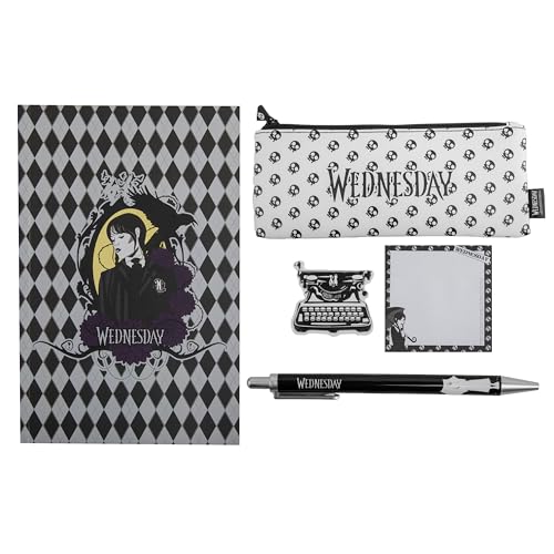 Cinereplicas Wednesday - Wednesday Briefpapier Set - Satz von 5 - Offizielle Lizenz Cinereplicas Wednesday - Wednesday Briefpapier Set - Satz von 5 - Offizielle Lizenz von Cinereplicas