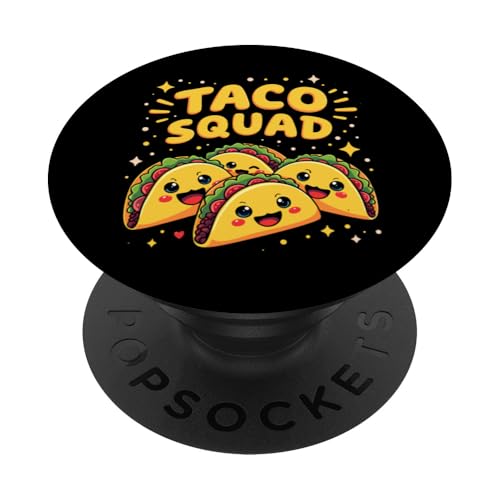 Lustiges Taco Squad Cinco de Mayo Mexikanisches Essen Fiesta Vibes PopSockets Klebender PopGrip von Cinqo de Mayo Taco Squad Mexican Party Food Humor