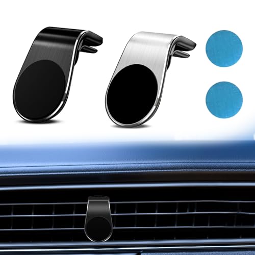 2 Stück Magnetische Halterung,Halterung Kompatibel mit Ooono No2/No,Kompatibel mit Ooono 2 Halterung,Auto für Lüftungsschlitze Kfz-Halterung,Tachohalterung mit Clip(Schwarz+Silber) von Cinsersr