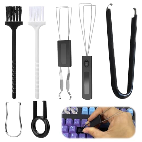 Switch Puller 7teiliges Keycap Puller Keycap Remover Werkzeug Zum Entfernen Von Schaltern Mit Tastenkappen Pinzette Und Tastaturreinigungsbürste Kompatibel Mit Den Meisten Mechanischen Tastaturen von Cinsersr