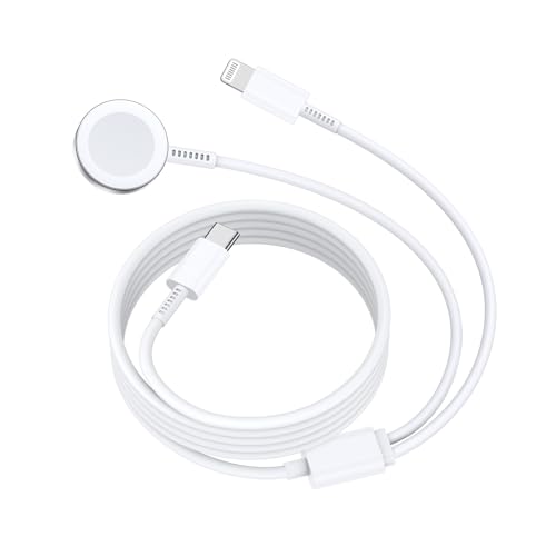 2 in 1 Apple Watch Ladekabel Oriagnal USB C 2M, iwatch Ladekabel Ladegerät Magnetisches Schnellladegerät für iWatch Serie SE/10/9/8/7/6/5/4/3 Ultra & iPhone 14 Pro Max/13 Pro/12/11 2 in 1 Apple Watch Ladekabel Oriagnal USB C 2M, iwatch Ladekabel Ladegerät Magnetisches Schnellladegerät für iWatch Serie SE/10/9/8/7/6/5/4/3 Ultra & iPhone 14 Pro Max/13 Pro/12/11 von Cionum