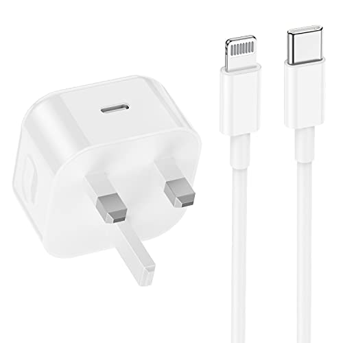 【Apple MFi Zertifiziert】iPhone Schnellladegerät, 20W USB C Schnellladegerät Stecker und iPhone Ladekabel 2M USB C auf Lightning Kabel PD Power Adapter kompatibel mit iPhone 14 13 Pro Max 13 12 SE 2020 【Apple MFi Zertifiziert】iPhone Schnellladegerät, 20W USB C Schnellladegerät Stecker und iPhone Ladekabel 2M USB C auf Lightning Kabel PD Power Adapter kompatibel mit iPhone 14 13 Pro Max 13 12 SE 2020 von Cionum