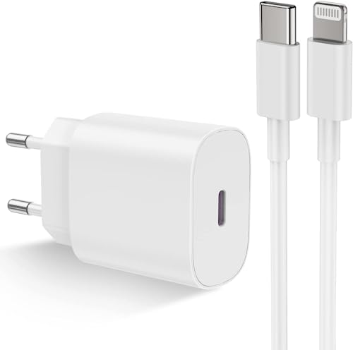 Apple iPhone Schnellladegerät Original - MFi-zertifiziert - USB C Ladegerät und Lightning Kabel 2M Netzteil Ladekabel für iPhone 14/14 Pro/13/13 Pro Max/12/11/SE/XR/XS/X/8/iPad von Cionum