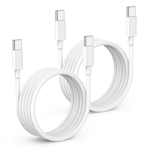 USB C Kabel, 2Pack 2M 60W USB C auf USB C Schnellladekabel Ladekabel für Apple iPhone 15/15 Pro/15 ProMax/15 Plus,MacBook Pro Air, iPad Pro/Air, Huawei von Cionum