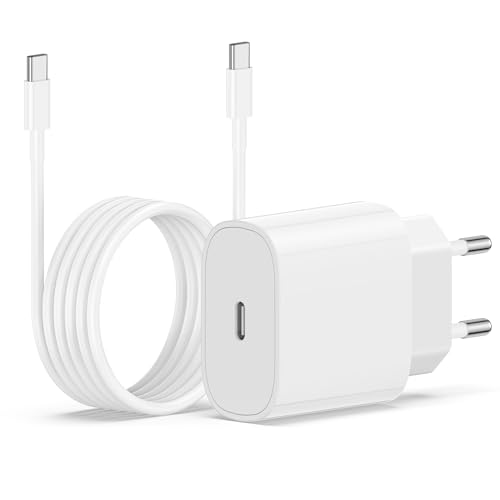 iPhone 15 16 Ladegerät mit Ladekabel, 20W USB C Schnellladegerät mit Schnellladekabel USB C 2M für iPhone 16 Pro/16 Pro Max/15 Pro Max/15 Plus, iPad Pro/Air, MacBook Pro/Air, Samsung von Cionum
