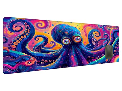 Mauspad Abstrakt Schreibtischunterlage Oktopus Mousepad XXL 700x300mm, Mauspad Gaming Groß Desk Mat PC Zubehör Schreibtisch Deko, Maus Pad Wasserdicht Rutschfeste Gummibasis Schreibtisch Schutz U-4 Mauspad Abstrakt Schreibtischunterlage Oktopus Mousepad XXL 700x300mm, Mauspad Gaming Groß Desk Mat PC Zubehör Schreibtisch Deko, Maus Pad Wasserdicht Rutschfeste Gummibasis Schreibtisch Schutz U-4 von Ciooyxee