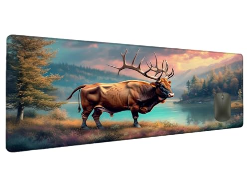 Mauspad Landschaft Schreibtischunterlage Tier Mousepad XXL 700x300mm, Mauspad Gaming Groß Desk Mat PC Zubehör Schreibtisch Deko, Maus Pad Wasserdicht Rutschfeste Gummibasis Schreibtisch Schutz T-5 Mauspad Landschaft Schreibtischunterlage Tier Mousepad XXL 700x300mm, Mauspad Gaming Groß Desk Mat PC Zubehör Schreibtisch Deko, Maus Pad Wasserdicht Rutschfeste Gummibasis Schreibtisch Schutz T-5 von Ciooyxee
