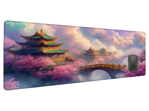 Mauspad Landschaft Schreibtischunterlage Traum Mousepad XXL 700x300mm, Mauspad Gaming Groß Desk Mat PC Zubehör Schreibtisch Deko, Maus Pad Wasserdicht Rutschfeste Gummibasis Schreibtisch Schutz L-2 Mauspad Landschaft Schreibtischunterlage Traum Mousepad XXL 700x300mm, Mauspad Gaming Groß Desk Mat PC Zubehör Schreibtisch Deko, Maus Pad Wasserdicht Rutschfeste Gummibasis Schreibtisch Schutz L-2 von Ciooyxee