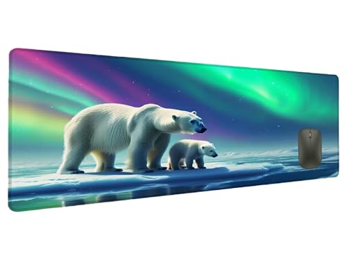 Mauspad Polarlicht Schreibtischunterlage Tragen Mousepad XXL 700x300mm, Mauspad Gaming Groß Desk Mat PC Zubehör Schreibtisch Deko, Maus Pad Wasserdicht Rutschfeste Gummibasis Schreibtisch Schutz Q-5 Mauspad Polarlicht Schreibtischunterlage Tragen Mousepad XXL 700x300mm, Mauspad Gaming Groß Desk Mat PC Zubehör Schreibtisch Deko, Maus Pad Wasserdicht Rutschfeste Gummibasis Schreibtisch Schutz Q-5 von Ciooyxee
