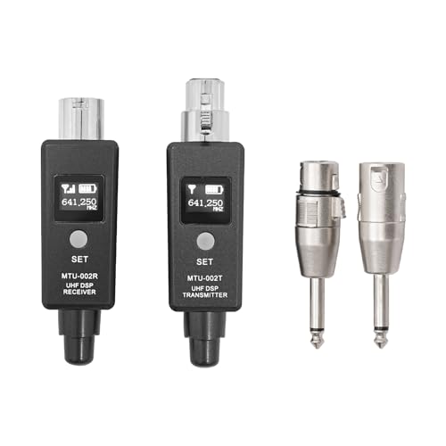 Ciounmb Wireless Mikrofon Sender Empfänger Plug-on Mikrofon Wireless System für dynamisches Mikrofon, Audio Mixer, DSLR Kamera von Ciounmb