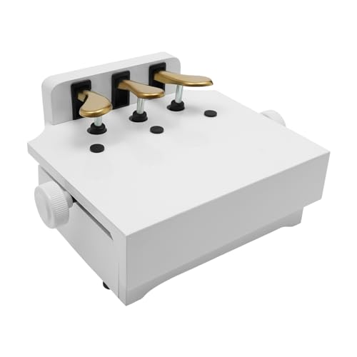 Universal Sustain Pedal, Klavierpedal-Verlängerungsbank, Klavierpedal Erweiterung, Klavier und Keyboard Sustain Pedal für Klaviere, elektronische Keyboards und mehr(Weiß) von Ciounmb