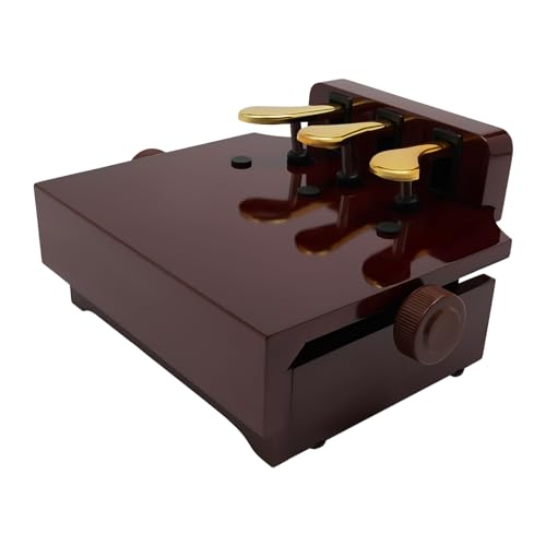 Universal Sustain Pedal, Klavierpedal-Verlängerungsbank, Klavierpedal Erweiterung, Klavier und Keyboard Sustain Pedal für Klaviere, elektronische Keyboards und mehr (Braun) von Ciounmb