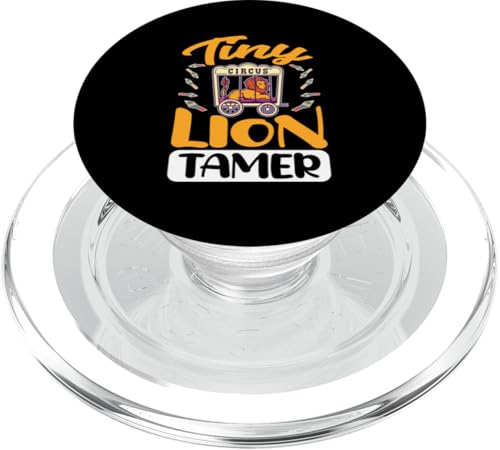 Zirkus für Kinder: Tiny Lion Tamer PopSockets PopGrip für MagSafe Zirkus für Kinder: Tiny Lion Tamer PopSockets PopGrip für MagSafe von Circus Clown Artist Designs For Kids