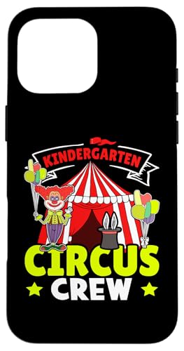 Zirkus: Kindergarten Zirkus Crew Hülle für iPhone 16 Pro Max Zirkus: Kindergarten Zirkus Crew Hülle für iPhone 16 Pro Max von Circus Clown Artist Designs For Kids