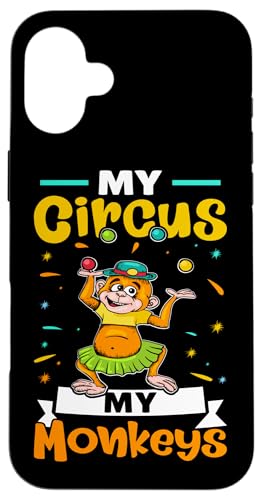 Zirkus: Mein Zirkus - Meine Affen Hülle für iPhone 16 Plus Zirkus: Mein Zirkus - Meine Affen Hülle für iPhone 16 Plus von Circus Clown Artist Designs For Kids