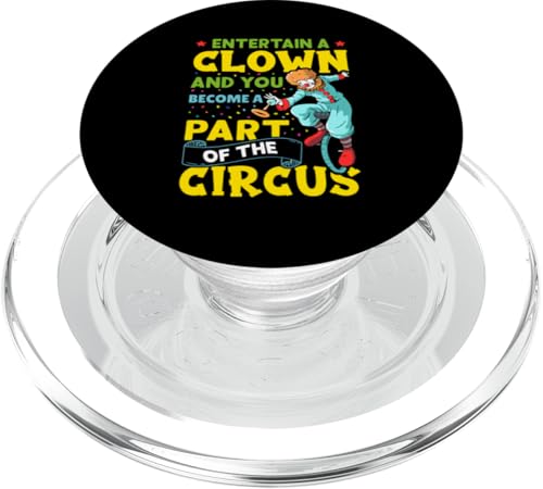 Zirkus: Unterhalten Sie einen Clown und werden Sie ein Teil des Zirkus PopSockets PopGrip für MagSafe Zirkus: Unterhalten Sie einen Clown und werden Sie ein Teil des Zirkus PopSockets PopGrip für MagSafe von Circus Clown Artist Designs For Kids