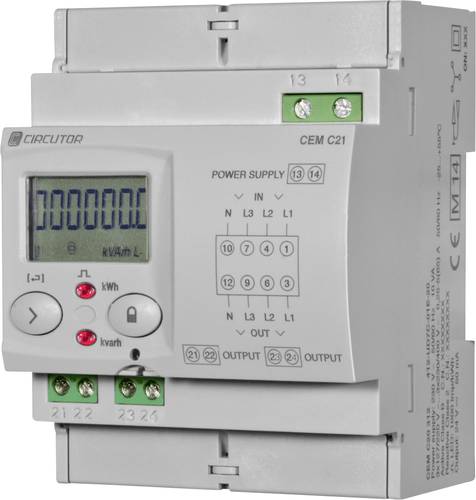 Circutor CEM-C21-485-DS Drehstromzähler digital 65A Single 1St. von Circutor