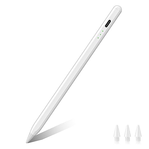 Ciscle Stift Kompatibel mit Apple iPad 2018-2023, Schnelles Laden Neigungserkennung, Haftet Magnetisch, Palm-Ablehnung, für iPad 10/9/8/7/6 Generation/Pro 3/4/5/Air 3/4/5/Mini 5/6, Stylus Pen von Ciscle