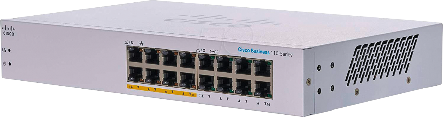 CISCO CBS11016PP - Switch, 16-Port, Gigabit Ethernet, PoE von Cisco