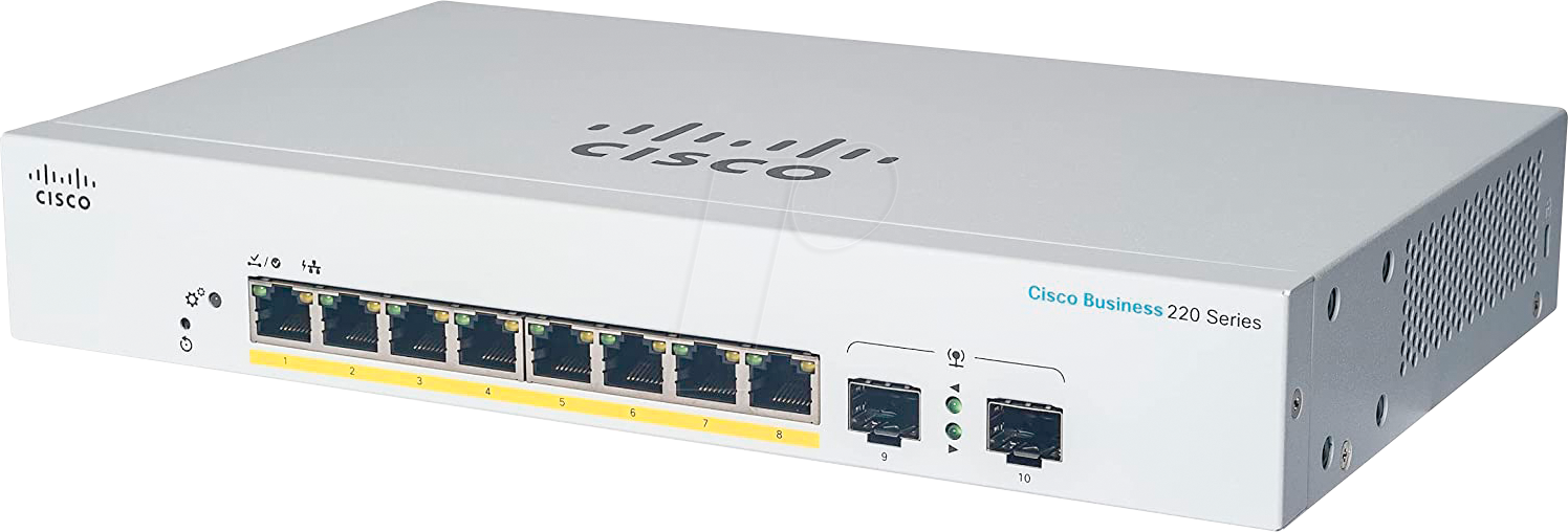 CISCO CBS2208TE2 - Switch, 10-Port, Gigabit Ethernet, SFP von Cisco