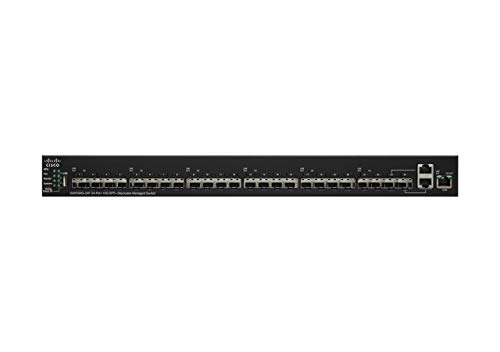 CISCO SG550XG-24T Stackable Managed Switch, 24x 10Gigabit 10GBase-T, 2x 10Gigabit SFP+(combo with 10GBase-T), 1xGigabit management von Cisco