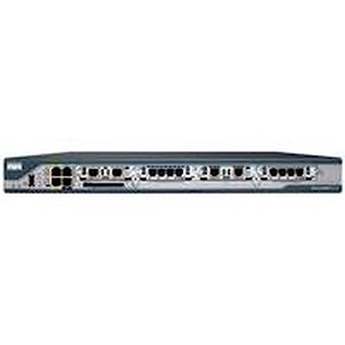 Cisco 2801 - Kabelrouter (Schnelles Ethernet, 10/100Base-T(X), 10,100 Mbit/s, 128-bit AES,192-bit AES,256-bit AES,3DES,des, Cisco IOS, Schwarz, Blau, Edelstahl) von Cisco