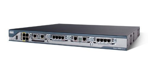 Cisco 2801 - Kabelrouter (Schnelles Ethernet, 10/100Base-T(X), 10,100 Mbit/s, 128-bit AES,192-bit AES,256-bit AES,3DES,des, Cisco IOS, Schwarz, Blau, Edelstahl) von Cisco