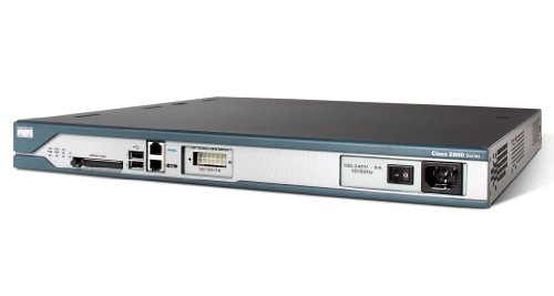 Cisco 2811 - Kabelrouter (10,100 Mbit/s, 128-bit AES,192-bit AES,256-bit AES,3DES,DES, Cisco IOS, Schwarz, Blau, Edelstahl, 1U, 64 MB) von Cisco Systems