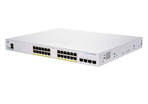Cisco Business CBS250-24FP-4G Smart Switch | 24 GE-Ports | Full PoE | 4 x 1G-SFP | Begrenzter Lebenszeitschutz (CBS250-24FP-4G) von Cisco