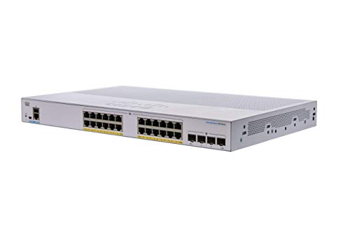 Cisco Business CBS250-24P-4X Smart Switch | 24 GE-Ports | PoE | 4 x 10G-SFP+ | Begrenzter Lebenszeitschutz (CBS250-24P-4X) von Cisco