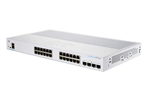 Cisco Business CBS250-24PP-4G Smart Switch | 24 GE-Ports | Partial PoE | 4 x 1G-SFP | Begrenzter Lebenszeitschutz (CBS250-24PP-4G) von Cisco