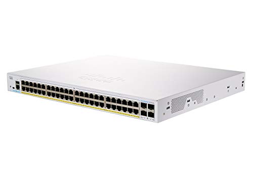 Cisco Business CBS250-48P-4X Smart Switch | 48 GE-Ports | PoE | 4 x 10G-SFP+ | Begrenzter Lebenszeitschutz (CBS250-48P-4X) von Cisco
