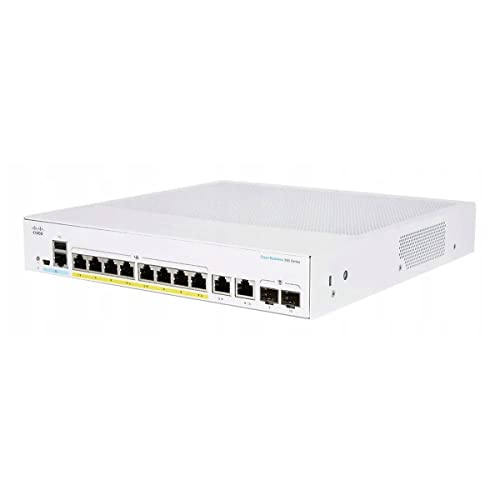 Cisco Business CBS250-8T-E-2G Smart Switch | 8 GE-Ports Ext. Netzteil | 2 x 1G-Combo-Ports | Begrenzter Lebenszeitschutz (CBS250-8T-E-2G) von Cisco