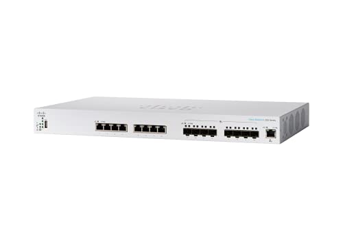 Cisco Business CBS350-16XTS Managed Switch | 8 10GE-Ports | 8 10G-SFP+-Ports | Eingeschränkte Lebenszeitgarantie für Hardware (CBS350-16XTS-EU) von Cisco